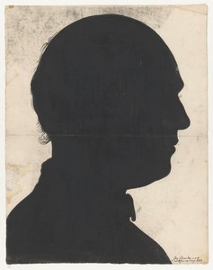 Retrato em silhueta de Jan Brandes de Jan Brandes