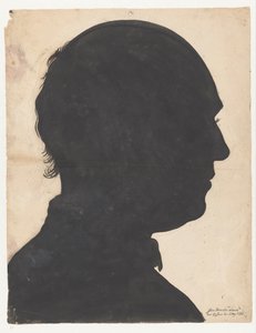 Retrato em silhueta de Jan Brandes de Jan Brandes