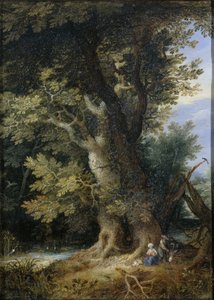 Descanse na fuga para o Egito de Jan Brueghel (I) (manner of)