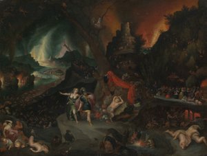 Enéias e a Sibila no Submundo, década de 1630.