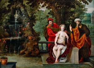 Susana e os anciãos de Jan Brueghel the Younger