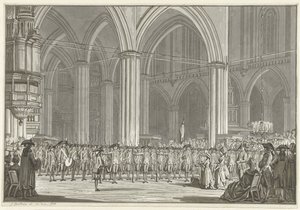 Society Pro Patria in the New Church, 1786 de Jan Bulthuis (signed by artist)