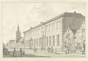 Os Dolhuis, Gasthuis e Oudevrouwenhuis em Roterdão de Jan Bulthuis