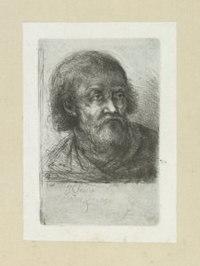 Homem Bebaarde, naar à direita The Compleat Work of Etchings por John Chalon / Oeuvre Complette des Eaux Fortes par Jean Chalon (título da série) de Jan Chalon