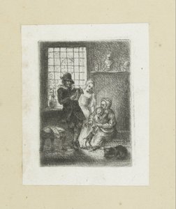 Interieur met een gezin
A Obra Completa de Etchings de John Chalon / Oeuvre Complette des Eaux Fortes par Jean Chalon (título da série) de Jan Chalon