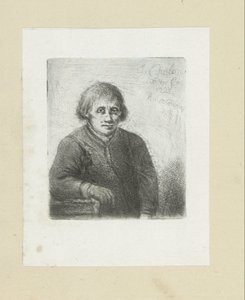 Jovem encostado em uma mesa The Compleat Work of Etchings por John Chalon / Oeuvre Complette des Eaux Fortes par Jean Chalon (título da série) de Jan Chalon