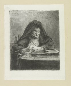 Lezende vrouw The Compleat Work of Etchings por John Chalon / Oeuvre Complette des Eaux Fortes par Jean Chalon (título da série) de Jan Chalon