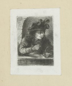 Homem bij corrimão The Compleat Work of Etchings por John Chalon / Oeuvre Complette des Eaux Fortes par Jean Chalon (título da série) de Jan Chalon