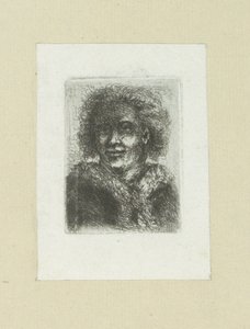 Homem coloca bontkraag The Compleat Work of Etchings por John Chalon / Oeuvre Complette des Eaux Fortes par Jean Chalon (título da série) de Jan Chalon