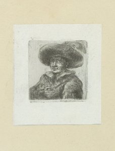 Homem coloca enxada redonda coloca vira The Compleat Work of Etchings por John Chalon / Oeuvre Complette des Eaux Fortes par Jean Chalon (título da série) de Jan Chalon