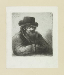 Oude man colocou baard na enxada The Compleat Work of Etchings por John Chalon / Oeuvre Complette des Eaux Fortes par Jean Chalon (título da série) de Jan Chalon