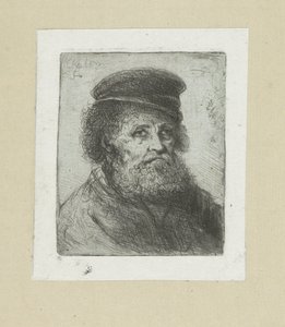 Oude man met baard en pet
A Obra Completa de Etchings de John Chalon / Oeuvre Complette des Eaux Fortes par Jean Chalon (título da série) de Jan Chalon