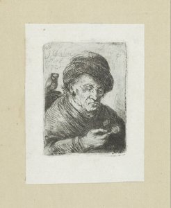 Oude man met bril en uil
A Obra Completa de Etchings de John Chalon / Oeuvre Complette des Eaux Fortes par Jean Chalon (título da série) de Jan Chalon