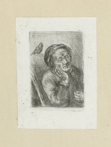 Slapende oude man conheceu vogel The Compleat Work of Etchings por John Chalon / Oeuvre Complette des Eaux Fortes par Jean Chalon (título da série) de Jan Chalon