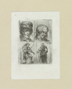 Vier mannen The Compleat Work of Etchings por John Chalon / Oeuvre Complette des Eaux Fortes par Jean Chalon (título da série) de Jan Chalon