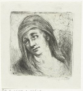 Mulher com véu de cabeça de Jan Chalon