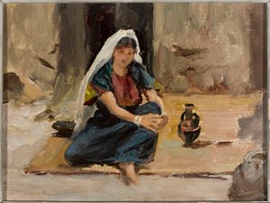 Rapariga de Jerusalém. De uma viagem à Palestina de Jan Ciągliński