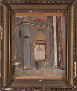Fonte no palácio do cã em Bakhchysarai. De uma viagem à Crimeia de Jan Ciągliński