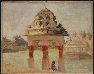Madras – um templo com um lago sagrado. Da viagem à Índia