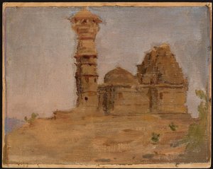Antigo templo abandonado em Chittorgarh. De uma viagem à Índia de Jan Ciągliński