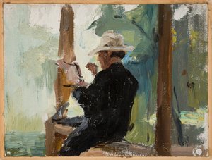O cantor Jerszow a pintar de Jan Ciągliński