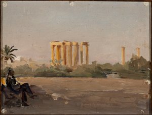 Templo de Júpiter em Atenas. De uma viagem à Grécia