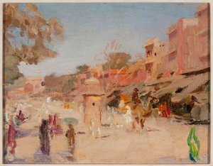 Rua em Jaipur. De uma viagem à Índia de Jan Ciągliński