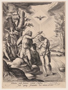 O Batismo de Cristo de Jan Collaert II