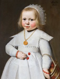 Retrato de uma menina de dois anos, 1636 de Jan Cornelisz. van Loenen
