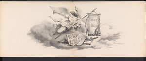 Máscara dos Estudantes de Leiden, 1865 (título) Procissão fantasiada realizada pelos membros do corpo estudantil de Leiden em 6 de junho de 1865, em comemoração aos 290 anos da Leidsche Hoogeschool, retratando: a entrada dos holandeses na
