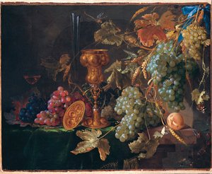 Natureza morta com uvas