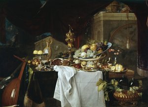 Natureza morta (óleo sobre tela de Jan Davidsz de Heem