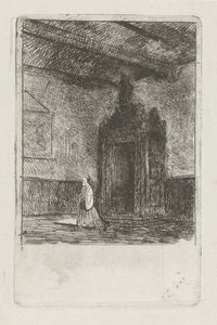 Interior de um edifício litúrgico de Jan Diederikus Kruseman