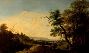 Paisagem com figuras de Jan and Dirksz Andries Both
