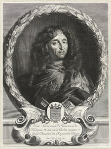 Retrato do poeta Jan Andrzej Morsztyn 1621-1693, 1670s de Jan Edelinck