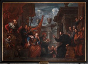 São Francisco Xavier em Conflito com o Imperador do Japão de Jan Erasmus Quellinus