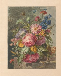 Natureza morta com flores de Jan Evert Morel (I)