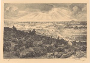 Heath perto de Laren de Jan Fekkes (signed by artist)