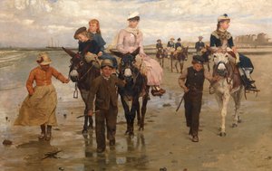 Passeio de burro no Heist de Jan Frans Verhas