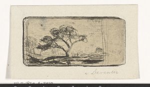 paisagem com árvore de Jan Frederik van Deventer