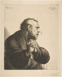 Um homem em luto, 1634.