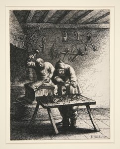 Serralheiros, de uma série de 18 Ofícios e Ofícios de Jan Georg van Vliet