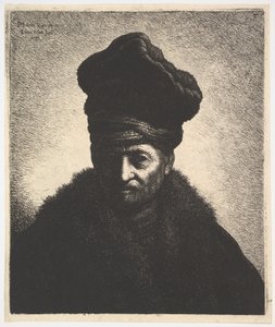 Retrato de um homem, depois de Rembrandt, 1633. de Jan Georg van Vliet