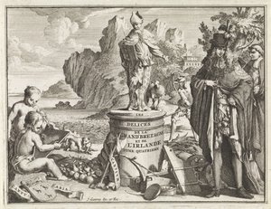 Voetstuk conheceu a filha Thomas Becket Titelpagina voor J. Beeverell, As delícias da Grã-Bretanha e Irlanda, deel 4, 1707 As delícias da Grã-Bretanha e Irlanda (título no objeto)