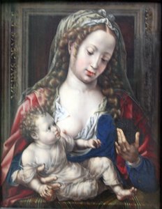 Alemão: Maria mit dem Kind Maria com o Menino Jesus de Jan Gossaert