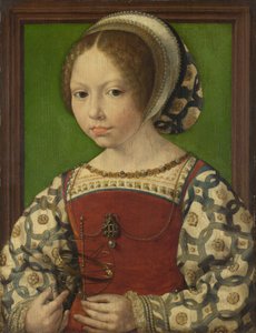 Retrato da princesa Dorothea da Dinamarca 1520-1580, ca 1530