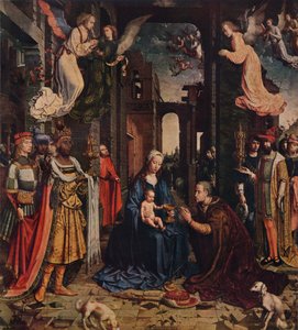 A Adoração dos Reis, c1510, 1938 de Jan Gossaert