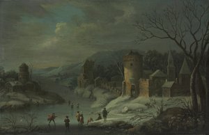 Paisagem de inverno, c. 1680-1718.