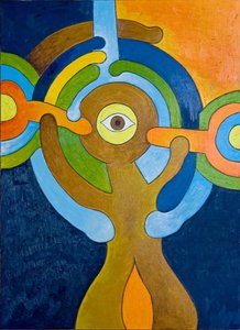 Um Momento de Iluminação Súbita para o Ciclope, 2007 (óleo sobre madeira)