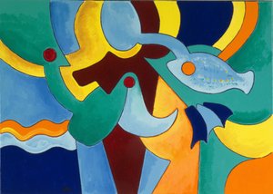 E Deus viu que tudo estava bem feito, 2009 (óleo sobre tela) de Jan Groneberg